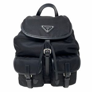 Prada Tessuto Vitello Nylon Backpack